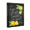thumbnail image 3 of Stupell When Life Gives You Lemons Sweet Tea Phrase Food & Beverage Painting Black Floater Framed Art Print Wall Art, 3 of 6