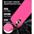 thumbnail image 7 of Petocase for Samsung Galaxy A55 5G Case,Shockproof Dust/Drop Proof 3-Layer Full Body Protection [Without Screen Protector] Rugged Heavy Duty Durable Case,Rose Red, 7 of 7