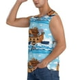 thumbnail image 3 of Kdxio Animals on Noah's Ark for Men's Muscle T-shirt,Sleeveless for Workout Running Athletic Gym Lounge Casual, 3 of 7