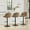 Cognac-Black-Set of 3, variant on Spruce & Spring Modern Adjustable Swivel Bar Stool with Air-Lift Set of 3, White with Gold Frame