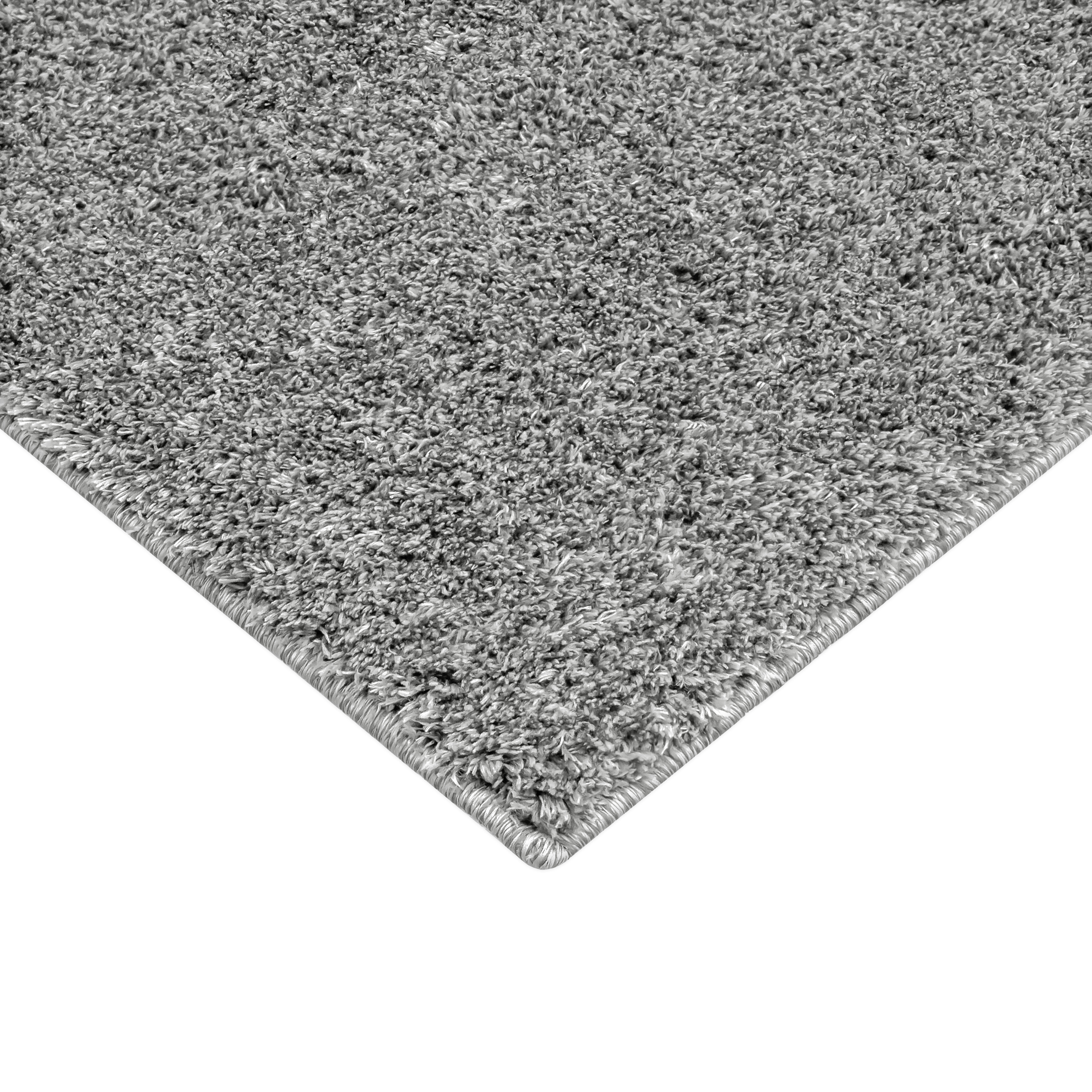 Alfombra shag de microfibra Mainstays de 47"x65" gris – alfombra de interior suave y duradera para sala, dormitorio o comedor 4