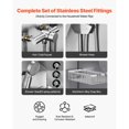 thumbnail image 4 of 50 Inch Dog Grooming Bath Tub Stainless Steel w Ramp Water Filter Left, 4 of 5