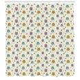 thumbnail image 3 of Ambesonne Owls Shower Curtain, Birds Forest Elements, 69"Wx70"L, Multicolor, 3 of 3