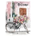 thumbnail image 2 of Magnolia Gardens M080156 13 x 18 in. Welcome Spring Bike Ride Printed Garden Flag, 2 of 2