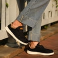 thumbnail image 4 of TEAHOO X STQ Slip on Sneakers with Arch Support Women's Casual Boat Summer Orthopedic Shoes for Travel and Business Black US 8, 4 of 8