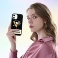 thumbnail image 4 of Apple iPhone iPhone 12 Pro (6.1) -NHL Licensed Pittsburg Penguins Team Logo on Jersey Textured Dual Layer Case, 4 of 5