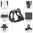 thumbnail image 6 of XMXY No Pull Dog Harness, Skeleton Bone Dice Adjustable Reflective Pet Harness with Oxford Vest, X-Large Size, 6 of 9