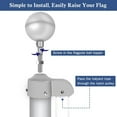 thumbnail image 6 of Universal Flag Mounting Solution With 1.6-2Inch Poles & Ergonomic Pulley Design, 6 of 12