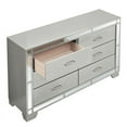 thumbnail image 4 of Glory Furniture 6 Drawer Dresser Silver Champagne, 4 of 8