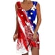 thumbnail image 1 of Vestido de Verano para las Mujeres Impreso sin Mangas Cuello en V, Fluido Casual Y Moda Vestido sin Mangas para las Mujeres, 1 of 5