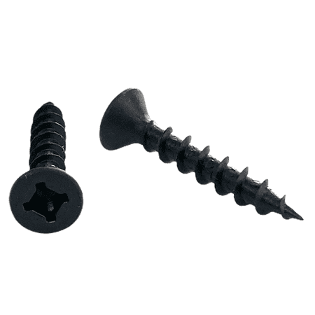 

Cabentry Brand | Wood Screws | Flat Head | Phillips Square Drive | #8 | 1 Inch | Deep Thread | Sharp Point | Black Phospate Finish | 1000 Pack