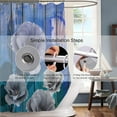 thumbnail image 6 of Extra Long Shower Curtain72x84 inch Length Rustic Farmhouse Shower Curtain,Floral Shower Curtains Sets for Bathroom Waterproof Fabric Bath Curtain with 12 Hooks 72x72in, 6 of 6