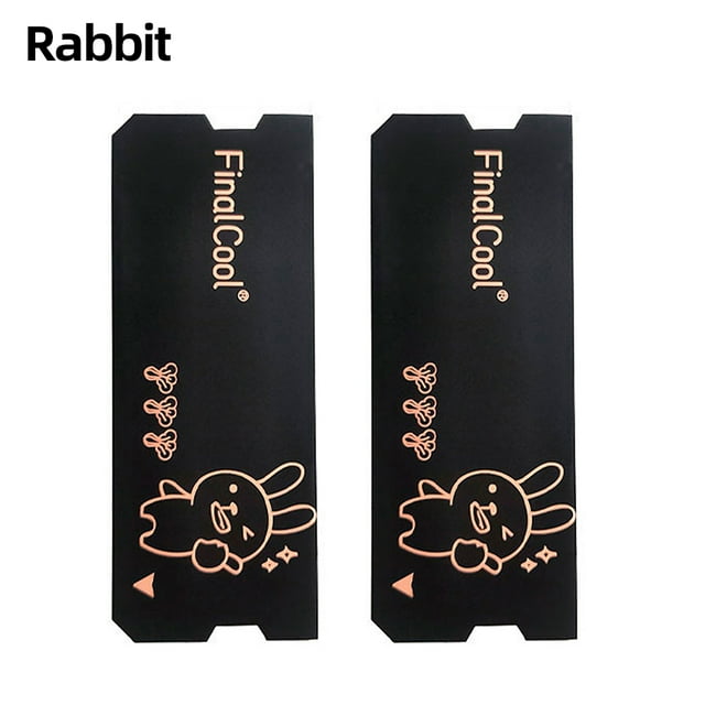 Customized RAM Heatsink Dual-Layer Graphene Memory Card Radiator Universal DDR5 DDR4 DDR3 DDR2 Laptop PC SSD Cooler Thermal Pad RAM Rabbit