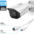 thumbnail image 5 of Amcrest UltraHD 4K (8MP) Outdoor Bullet POE IP Camera, 3840x2160, 98ft NightVision, 2.8mm Lens, IP67 Weatherproof, MicroSD Recording, White (IP8M-2496EW-V2), 5 of 7