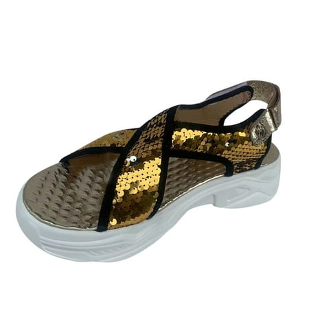 

Jungdeepe Ladies Casual Sandals Sequin Fashion Sandals Stud Sandals for Women Wild Diva Womens Wide Width Sandals Size 8 Womens Sandals Summer Heeled Womens Fisherman Sandals Closed Toe Beach Flat