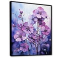 thumbnail image 2 of Designart "Allure Of The Mystical I" Violets Floater Framed Canvas Wall Art, 2 of 5