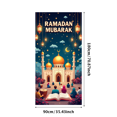 thumbnail image 3 of Ramadan Mubarak Backdrop Decorations Lanterns Crescent Stars Mosque Celebration Party Supplies Banner Ramadan Kareem Festive Display Photography Props, 3 of 4
