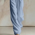 thumbnail image 5 of Tqcoqu Women's Corduroy Hooded Jumpsuit with Pocket,Half Zip Front Elastic High Waist Loose Long Sleeve One Piece Casual Outfit, 5 of 8