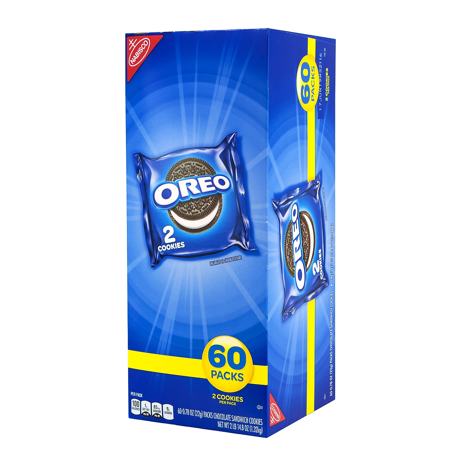 Oreo Chocolate Sandwich Cookies 2 Pack 120/Pack 304-00072