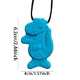 thumbnail image 2 of Collares Weerihhol para niños sensoriales | Juguetes masticables de dinosaurio de silicona para niños | Collar masticable para niños Juguete portátil Collar mordedor para niños sensoriales Cocina, 2 of 6