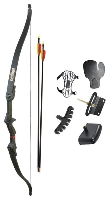 D&Q Basic Bows 15LB Beginners Left and Right Hand Bows Black 8-18 Year olds Kids 19LB Recurve Bows for Children Teenagers 17LB 