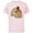 Soft Pink, variant on Disney Princess & The Frog Tiana Beauty & Grace - Short Sleeve Cotton T-Shirt for Adults - Customized-Black