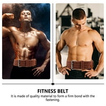 MOKKHNB Power Lifting Belt Waist Belt PU Heavy Training Improvement for Climbing 1Pack