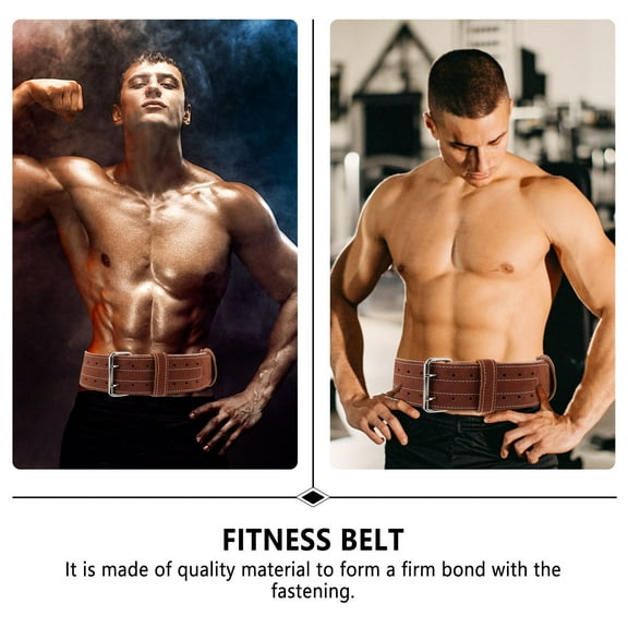 MOKKHNB Power Lifting Belt Waist Belt PU Heavy Training Improvement for Climbing 1Pack