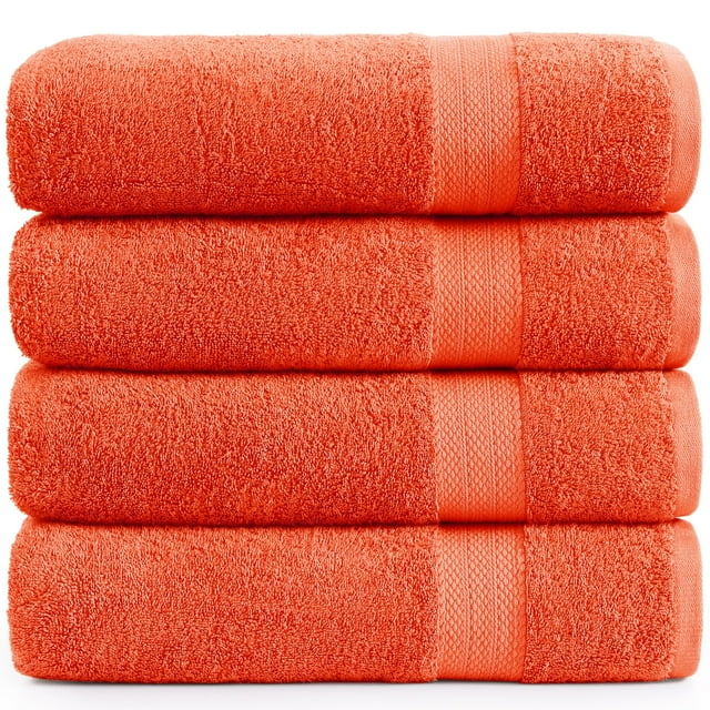 Juego de toallas de baño LANE LINEN Tiger Lily, 100% algodón, paquete de 4