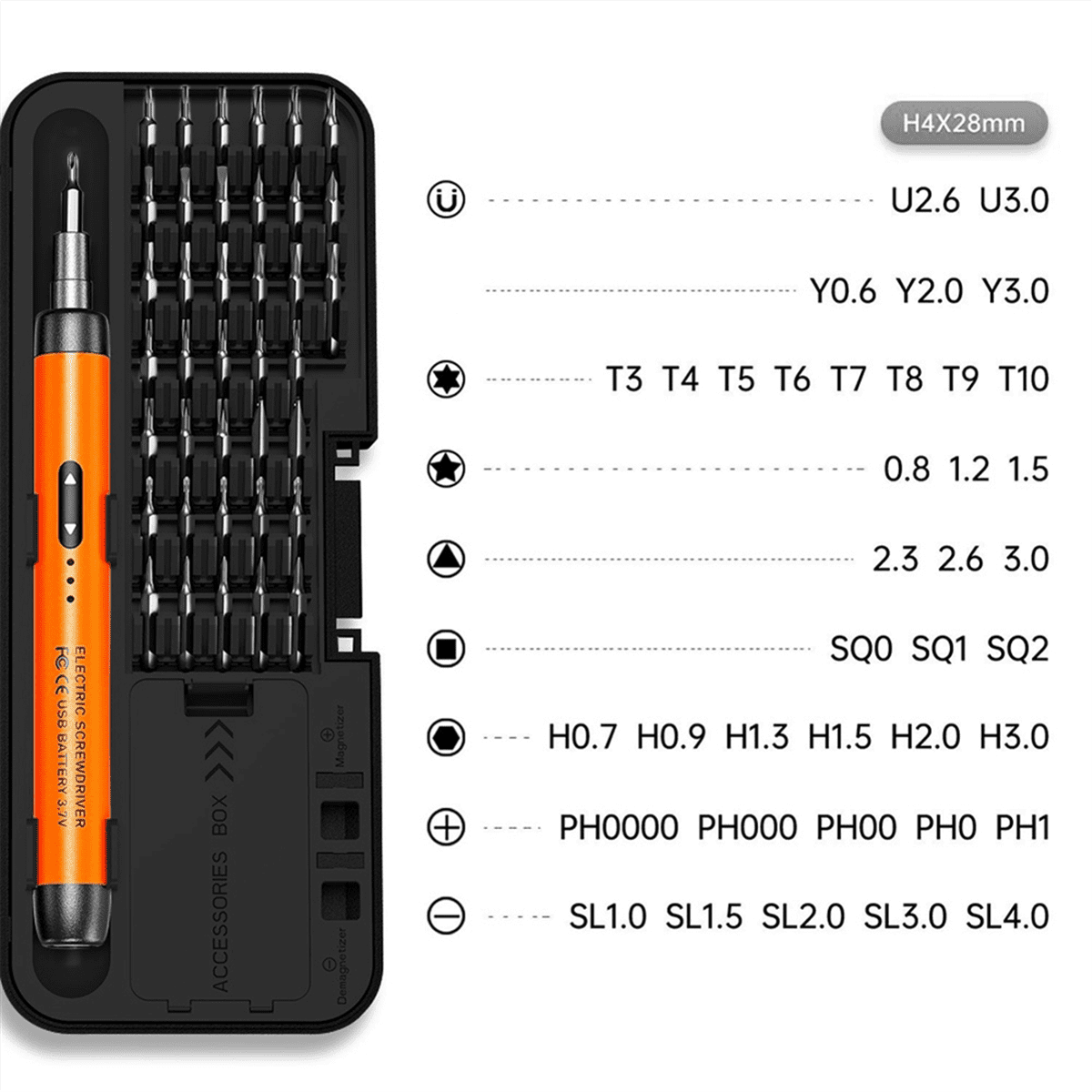 Electric Screwdriver Set Power Tool Kit Rechargeable Wireless Mini Small Bits for Mobile Cell Computer Gray
