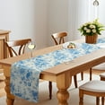 thumbnail image 3 of Camino de Mesa Floral Único Bargains 13x90 Pulgadas Azul Camino de Mesa de Granja Caminos de Mesa de 90 Pulgadas de Largo para Decoraciones de Hogar con Impresión de Flores Vintage, 3 of 7
