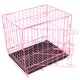 thumbnail image 3 of Jaula plegable con inodoro para perros, caniches, perros pequeños y medianos, gatos, conejos y mascotas (rosa), 3 of 8