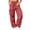 Red, variant on MexChoioe Womens Wide Leg Cargo Pants Plus Size Elastic Drawstring Waist Adjustable Hem Casual Outdoor Athletic Work Pants