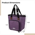 thumbnail image 2 of Oxford cloth woven handbag, multifunctional storage tote bag, wide mouth design, long-lasting zipper and shoulder straps, 2 of 5