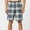 Gray, variant on Dovford Men's 100% Cotton Woven Pajama Shorts, Lightweight Pajama Shorts with big pockets for Men Plaid Pj Bottoms