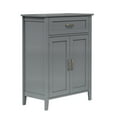 thumbnail image 4 of Teamson Home Mercer Freestanding Two-Door Floor Storage Accent Cabinet with Top Drawer, Gray, 4 of 12