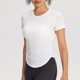 thumbnail image 5 of mfyjkho Tops Elegantes Para Mujer, Blusa Informal De Manga Corta Con Capucha Y Cuello Redondo De Talla Grande Para Mujer Tops Para Hacer Ejercicio S, 5 of 7