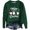 Dark Green, variant on Pullover Sweaters for Women Christmas Merry Letter Santa Round Neck Long Sleeved Casual Fall Sweaters For Women