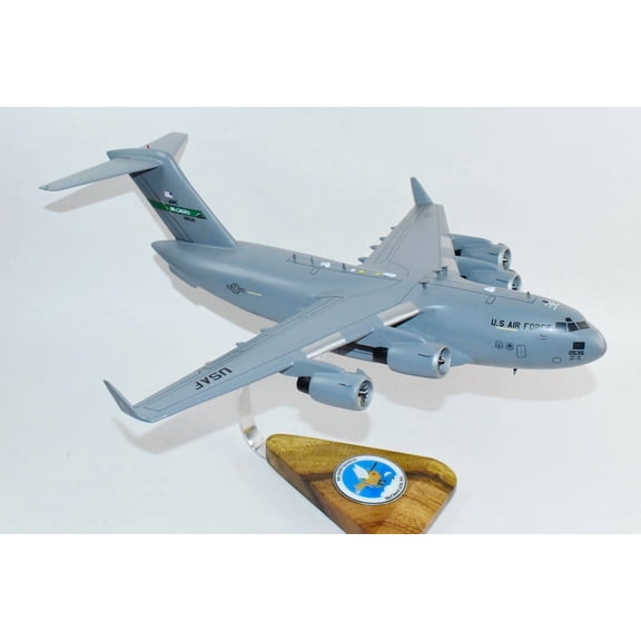 8th Airlift Squadron C-17a Model, 1/116th Scale, Mahogany, Cargo