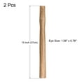 thumbnail image 2 of Uxcell 15 Inch Hammer Wooden Handle Wood Handle Replacement for 2 to 4 Lb Hammer Oval Eye 2 Pack, 2 of 5