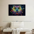 thumbnail image 2 of Elephant Stock Color Splashed Owl Wall Art - Horizontal Canvas Wall Art - Living Room Wall Decor - Animal Canvas - Brown And Gold Decor - 36" x 24", 2 of 8