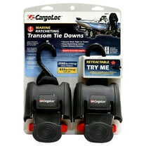 CargoLoc Marine Retractable Transom Tie-Downs, Boat to Trailer, 2 Pieces