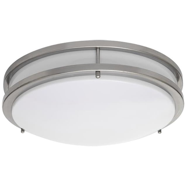 AMAX Lighting LED-JR001LNKL 10 x 3.8 Po. Plafonnier LED - JR Nickel Brossé