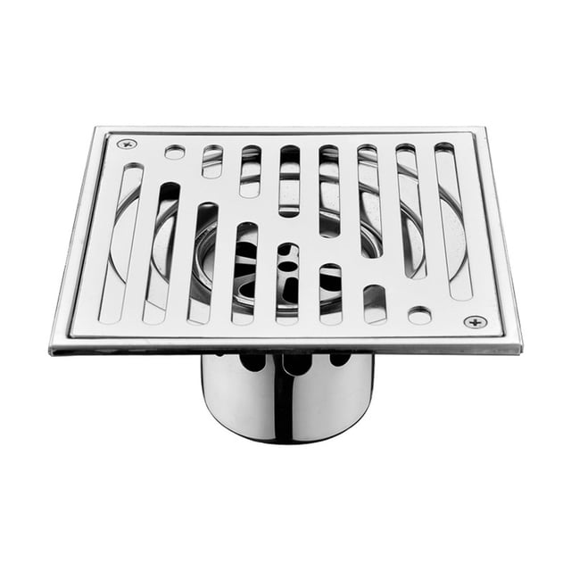 Bgsha Heavy Duty Drain Outdoor Yard Drain Removable Steel Block Robust Construction Versatile Applications Floor Drain