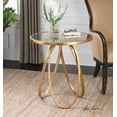 thumbnail image 4 of Uttermost Montrez Contemporary Metal Accent Table in Gold Finish, 4 of 4