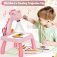 thumbnail image 2 of Kids Drawing Projector Table - Mini Trace Draw Projector Toy (Yellow Giraffe), 2 of 7