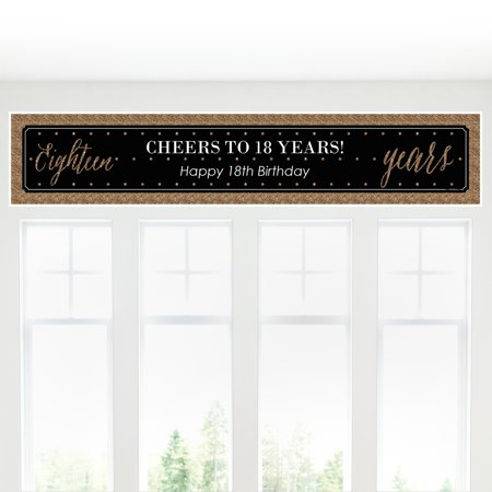 Chic 18th Birthday Black And Gold Party Decorations Party