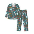 thumbnail image 1 of Balery cute Skull organ Pijama para Hombre de Dos Piezas con Manga Larga, Conjunto de Dormir y Descanso Suave con Bolsillos-X-Large, 1 of 7