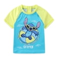thumbnail image 2 of Disney Lilo & Stitch UPF 50+ Short Sleeve Rash Guard Shirt and Swim Trunks Shorts Swimwear Set (Boys), 2 Piece Set, Sizes 4-10, 2 of 7