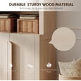 thumbnail image 3 of 71" Tall Arched Kitchen Pantry Cabinet, Wood Bookcase Display Cabinet With Doors And Adjustable Shelves, Mid-Century Modern Versatile Cupboard For Dining Room, Bedroom, 3 of 6